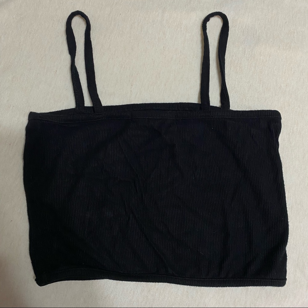 Joah Brown Black CROPPED CAMI - Picture 5 of 6